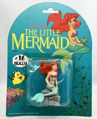 La Petite Sir�ne (The Little Mermaid) - Figurine PVC Bully 1989 - Ariel (neuve sous blister)