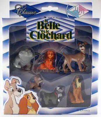 Lady and the Tramp - Kid\'M Disney Classic - Set of 6 PVC Figures Mint in Box