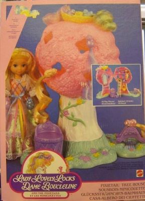Lady Lovely Locks - Mattel - Pixietail Tree House playset