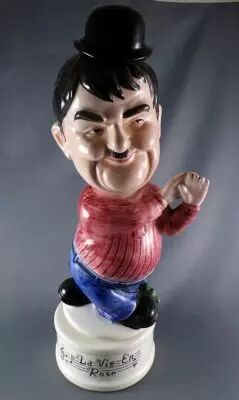 Laurel & Hardy - Ceramic Liqueur Bottle on Music Box -  Oliver Hardy