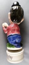 Laurel & Hardy - Ceramic Liqueur Bottle on Music Box -  Oliver Hardy