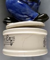 Laurel & Hardy - Ceramic Liqueur Bottle on Music Box -  Oliver Hardy