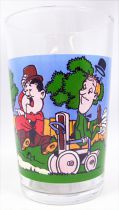 Laurel & Hardy - Mustard glass 1973 - Laurel, Hardy and the raging bull