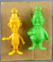 Laurel & Hardy - set of two Monocolor figures