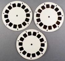 Laurel and Hardy - 3 x View-Master Discs Set Loose Ref. D 105-F