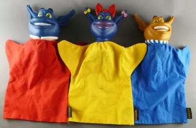 Le Bigdil Jeu TV TF1 V Lagaffe - Set de 3 Marionnettes � Main Bill Zora -  Ougen 29 cm