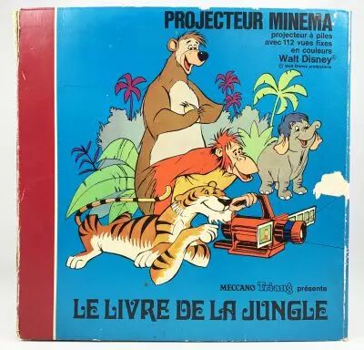 Le Livre de la Jungle - Minema (Meccano France) - Projecteur + 112 Vues Fixes (Diapositives)