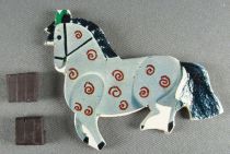Le Manège enchanté - Figurine Carton Magnétique Djeco 1966 - Cheval du Manège N°1