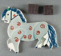 Le Manège enchanté - Figurine Carton Magnétique Djeco 1966 - Cheval du Manège N°2