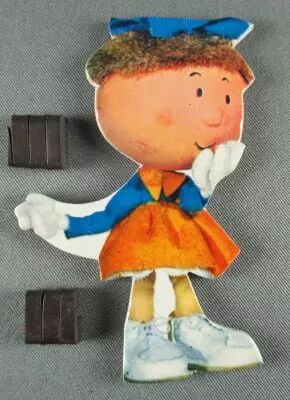 Le Man�ge enchant� - Figurine Carton Magn�tique Djeco 1966 - Margotte