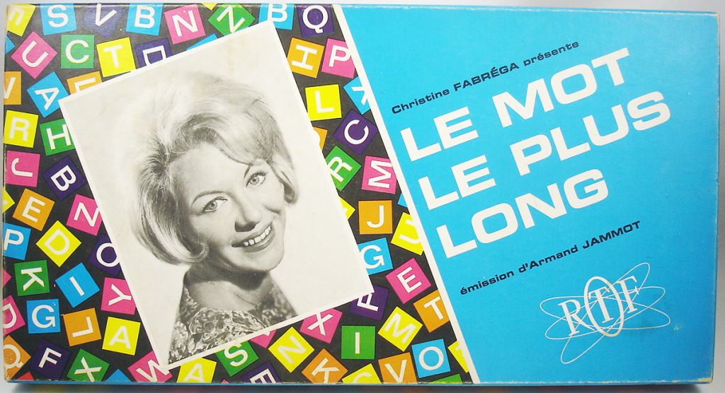 Le Mot Le Plus Long Du Monde 190 000 Lettres Le mot le plus long - Board Game by Armand Jammot - Jeux ORTF 1967