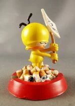 Le Piaf - Plastoy Pvc Figure 2006 - Piaf on Hashtray with Stop les Clopes Sign