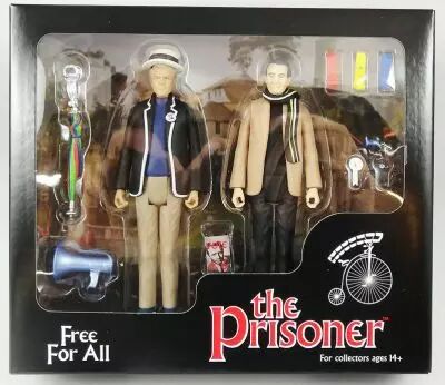 Le Prisonnier (Patrick McGoohan) - Num�ro 6 & Num�ro 2 (Free For All) - Figurines articul�es 11cm 