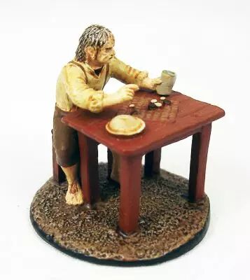 Le Seigneur des Anneaux - Eaglemoss - #145 Hobbit joueur d\'echecs � Hobbitebourg
