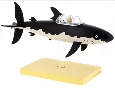 Le sous-marin requin de Tintin - Statue R�sine Moulinsart (Collection Ic�nes) 