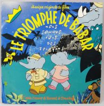 Le Triomphe de Babar - Disque 45Tours - Bande Originale du film - CBS 1990