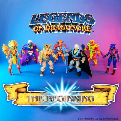 Legends of Dragonore - Formo Toys - Set complet de 6 figurines + figurine bonus