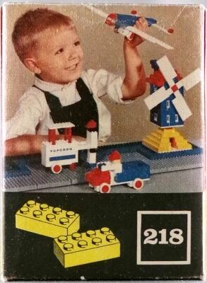 LEGO Ref.218 - Briques Jaunes 8 Plots