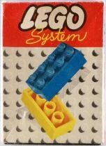LEGO Ref.219 - Boite de Briques Bleues 2x3