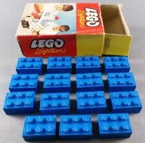 LEGO Ref.219 - Boite de Briques Bleues 2x3