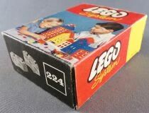 LEGO Ref.224 - Briques Incurv&eacute;es Transparentes - Demi-Cercles