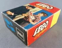 LEGO Ref.281 - Boite de Briques Inclin&eacute;es 1x2 & 3x2 (Bleues)