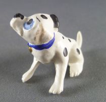 Les 101 dalmatiens - Figurine Jim - Chiot assis se grattant l\'oreille (collier bleu)