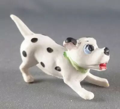 Les 101 dalmatiens - Figurine Jim - Chiot pret � bondir (collier vert)