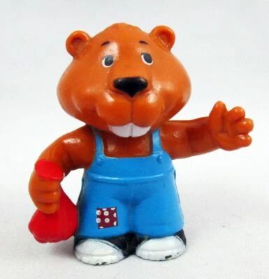 Les Amichaines (The Get-Along Gang) - Figurine PVC Tomy 1984 - Bingo le Castor