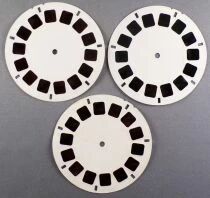 Les Aristochats - 3 Disques View-Master 3D sans Pochette R&eacute;f. B 365 -F