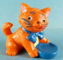 Les Aristochats - Figurine PVC Bully - Toulouse (Gamelle Bleue)