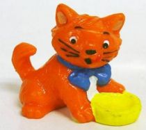 Les Aristochats - Figurine PVC Bully - Toulouse (gamelle jaune)