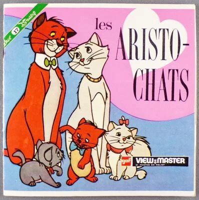 Les Aristochats - Livret & 3 Disques View-Master 3D R�f. B 365 -F