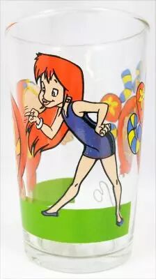 Les Aventures de Carlos - Verre � moutarde Amora 1992 - Mariana et Carlos