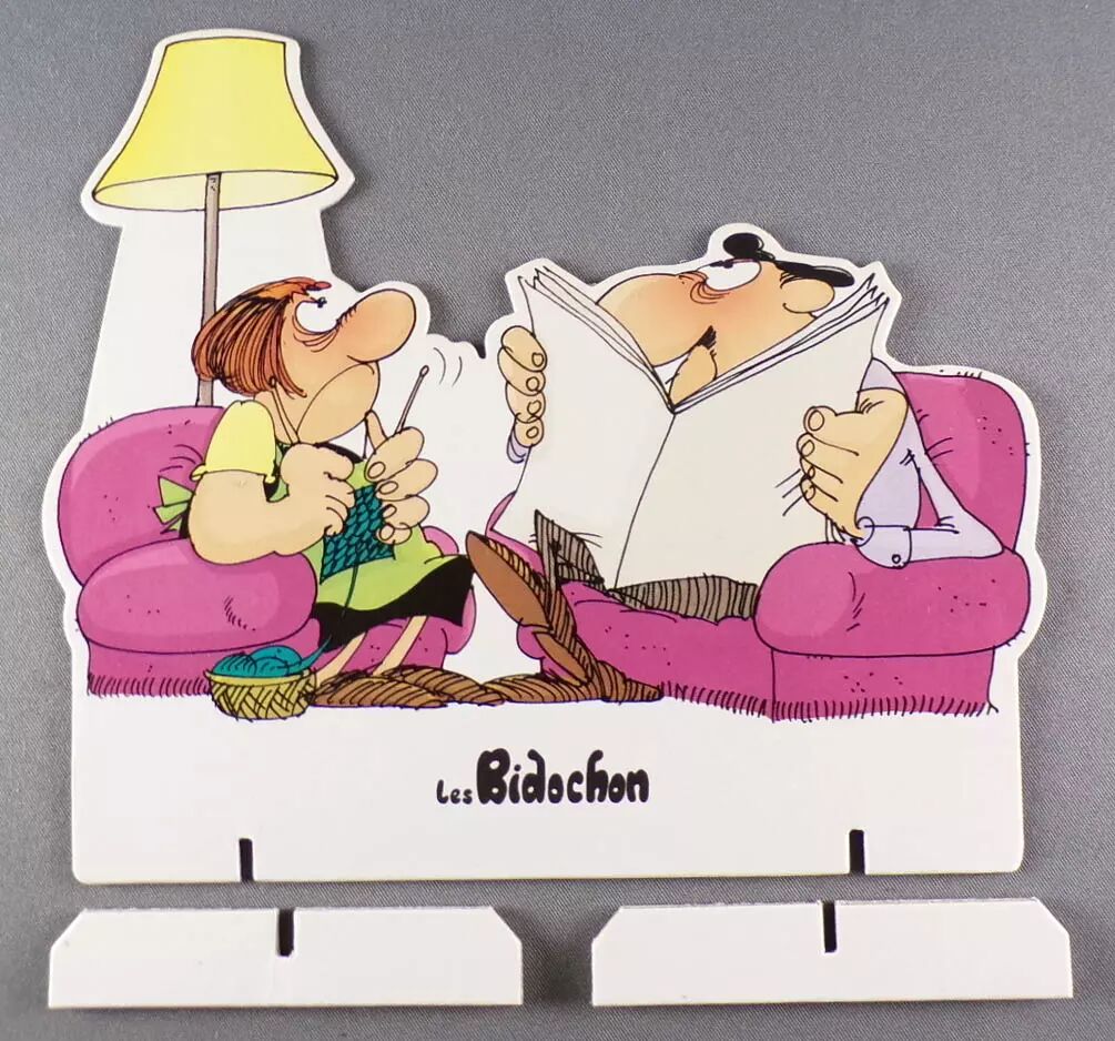 Les Bidochon - Plv Stand-Up Carton avec Pieds Amovibles - Au Salon