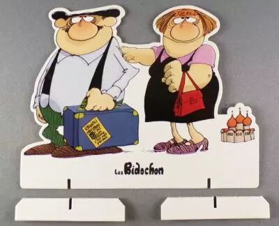 Les Bidochon - Plv Stand-Up Carton avec Pieds Amovibles - En Voyage 