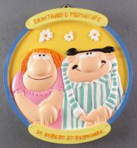 Les Bidochon - Tropico Diffusion (1997) - Plaque de Porte Sanitaires Privatifs de Robert & Raymonde