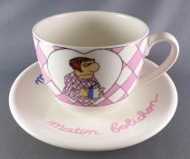 Les Bidochon - Tropico Diffusion Avenue of the Stars (1993) - Grande Tasse Petit Déjeuner & Sous-Tasse - Matin Bidochon Raymonde