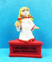 Les Bubblies - Figurine Schleich sur socle - Fée Gwendoline \ A une gentille fille, Joyeux anniversaire!\ )