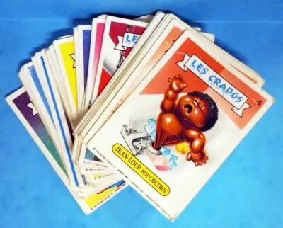 Les Crados - Cartes � Collectionner Avimages 1988 - Lot de 55 cartes diff�rentes