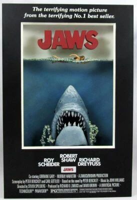 Les Dents de la Mer (Jaws) - McFarlane Toys - Classic Movie Poster 3D - Pop Culture Masterworks