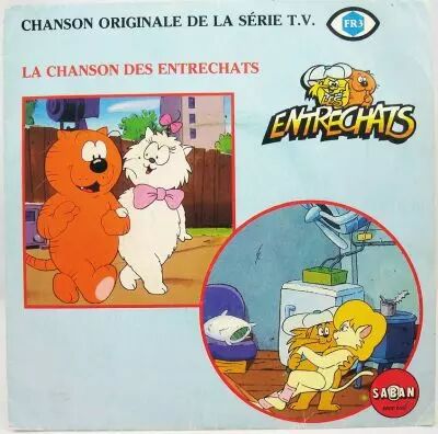 Les Entrechats - Disque 45T- Chanson Originale de la S�rie TV - Saban Records 1985