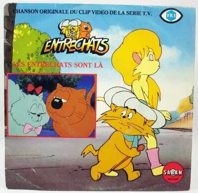 Les Entrechats - Disque 45T- Chanson Originale de la S�rie TV - Saban Records 1985