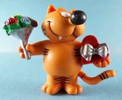 Les Entrechats - Figurine PVC Comics Spain - Isidore avec Bouquet de Fleurs