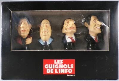 Les Guignols de l\'Info - Canal + - Set of 4 Figures Mint in Box
