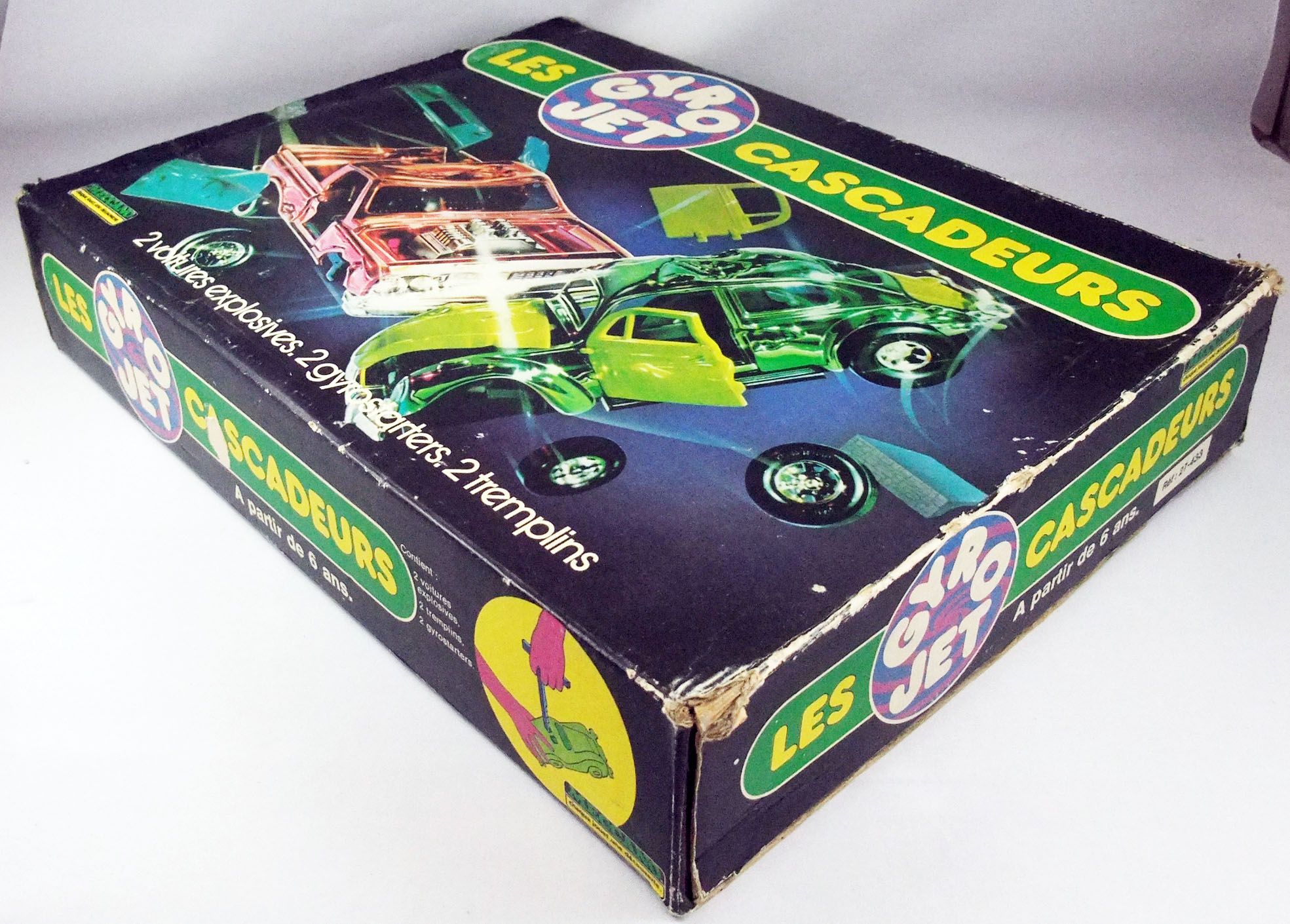 gyro jet - les cascadeurs - jouet jeu vintage années 80 boîte - meccano