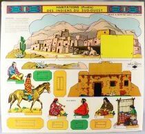 Les Indiens - Volum&eacute;trix R&eacute;f 712 - Album 5 Planches &agrave; D&eacute;couper Figurines Carton - Etat Neuf
