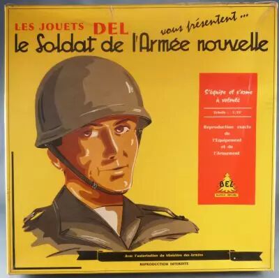 Les Jouets Del - Le Soldat de l\'Arm�e Nouvelle - Coffret 6 Figurines Parachutiste 1/25