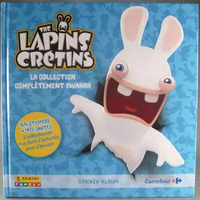 Les Lapins Cr�tins - Album Collecteur de Vignettes Panini Carrefour