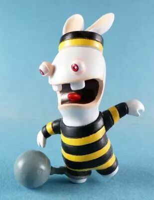 Les Lapins Cr�tins - Figurine Pvc Ubisoft - Lapin Bagnard